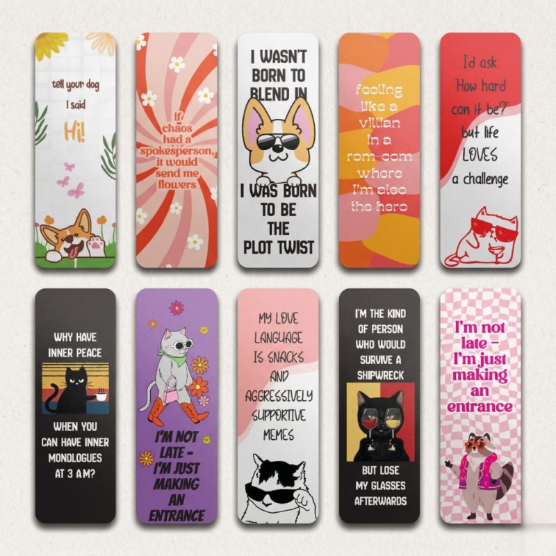 Sarcastic Doodles Bookmark Set